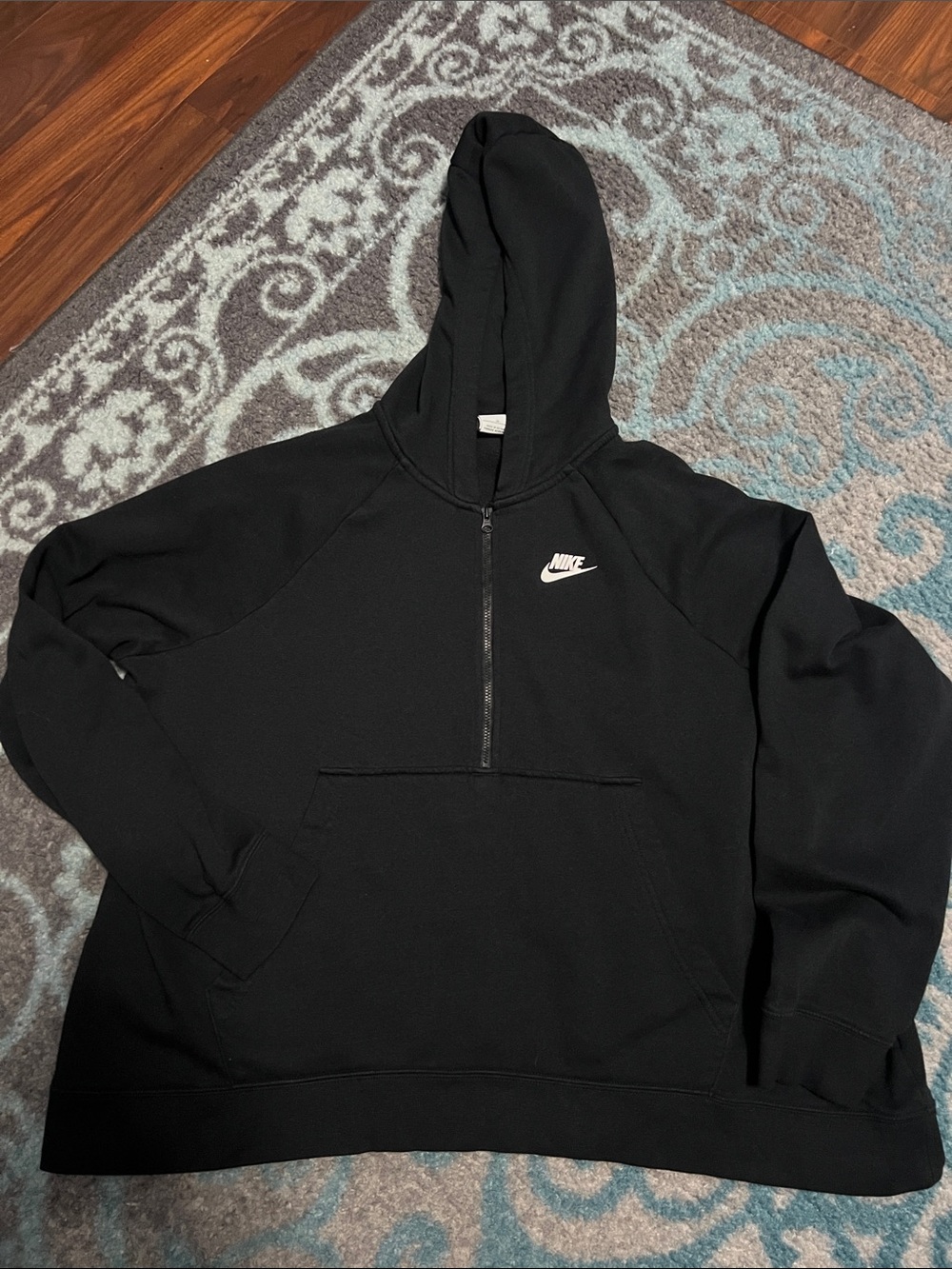 Nike Women’s Black Zip-Up Hooded Sweatshirt